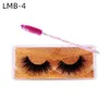 3D Mink Eyelashes 15 estilos Cílios Naturais Natural Eyelashes Falsos Maquiagem Composição Falsa Composição Com Escova de Olho Lash 50 Pares