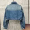 Damesjassen ontwerper Lente Herfst Dames Denim Jas Dames Knop Letters Stijl Slank voor Dame Outfit Vrouw Designer Zak Klassiek Windjack S-l 9M3U