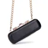 Kosmetiska väskor fall Kvinnor Mini Bag Lipstick Chain Diagonal Portable Case With Mirror äkta Leather Lady Casecosmetic