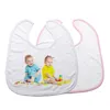 Newborn Bibs Sublimation Absorbent Baby Feeding Teething Bibs Textile Soft Organic Cotton Polytster Adjustable Snaps Bib Burp Cloths for Babies Toddler