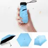 Mini guarda -chuva dobrável Candy Color Traveling Rain Gear