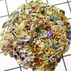 100 Pz All'ingrosso Casuale 3D Nail s Nail Art Gioielli Giappone Decorazioni Top Quality Crystal Manicure Diamond Charms 220525