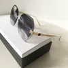 Designer solglasögon för kvinnor metallram design nyanser fyrkantig ram verklig glas lins anti bländskydd sport utomhus solglasögon w1012815