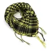 Arafat arabiska halsdukar sport utomhus arabiska sjal taktisk wraps keffiyeh lätta militär shemagh palestine unisex toassels mjuk rand halsduk fyrkant 95 cm