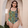 Maillot de bain grande taille pour femmes, maillot de bain à la mode, maillot de bain, vêtements de plage, siamois, impression une pièce multicolore, sans soutien-gorge à armatures, support205s