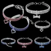 Rhinestone Pet Supplies Dog Cat Collar Crystal Puppy Chihuahua Collar Halsband för små medelstora stora hundar diamantsmycken Accessoriesthe