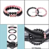 Arti e mestieri 8 mm Agata rossa stagionata Pietra Bracciale con perline Bracciale con perline rotonde di lava Braccialetti Energia curativa Yoga Bracciale Sports2010 Dhcel