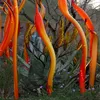Lampade per pavimenti Decorazione d'arte da giardino in piedi lampada arancione lancia a mano soffiata in vetro murano sculture da 24 a 48 pollici