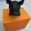 Keeychains ceramica in pelle Design di animali da cartone animato Design per cani da cani francese per cani a sospensione Accessori a ciondoli Trinke6642168