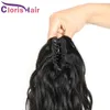 Claw On Human Hair Ponytail Body Wave Clip In Extensions Brazilian Virgin Natural Wavy Pony Tail Hair Pieces For Black Women