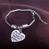 Bedelarmbanden Thanksgiving cadeau bedankt voor je helpen me te helpen groeien love heart leraren armband sieraden dag cadeautjes leraar armband