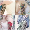 Sexy Waterproof Full Arm Sleeve Temporary Tattoo Sticker Large Skull Tatoo Stickers Fake Fattoos for Men Women