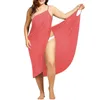 Plus Size Frauen Sommer Badeanzug Schal Strand Cover Wrap Sarong Rock Maxi Dress up Pareo Bikini 220618