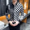 Designers Mens Dress Shirts Business Fashion Casual Shirt Men Shirts Spring Slim Fit Shirts chemises de marque pour hommes