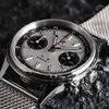 40 -миллиметровый Китайский авиационный хронограф 1963 Quartz Watch for Men Japan Miyota 6S21 Движение Сапфир Светящиеся Часы Менс Пилот