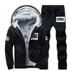Men's Tracksuits Men Winter Warm Two Piece Fashion Sets Mens Outfit Thicken Tracksuit Hooded Jaket And Pant Set Hoodie Clothes 2022Men's