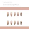 24pcs Design Fake Nails Shiny Bridal Women Lady party DIy Decorations Press On nail Tips False Nail Patch 220812