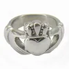 Fanssteel 11w28 Joyas de acero inoxidable Infinity Love Heart Ring Princess Crown Claddagh Friendship Ring Regalo Celtic anillo para SIST251C