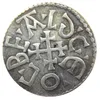 UK(01)-uk03Vereinigtes Königreich 839-859 König Aethelwulf von Wesex 1Penny Craft Herstellung versilberter Kopienmünzen aus Metall