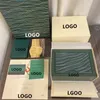 Watch Box Cases Factory Supplier Green Original Wooden Box Papers Card Cancustization Watchewatch Caseswatch