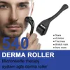 Derma Roller 540 Needles Microneedle Roller Medical Therapy Skin Care Tool Wrinkle Borttagning Rostfritt stål Nålrullar Skönhetsinstrument