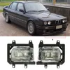 Paire de lentilles en plastique transparent antibrouillard avant gauche droite pour BMW E30 Série 3 1985-199