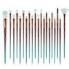 Make-up Kwasten Set 20 stks Diamond Fan Poeder Foundation Brush Blush Blending Oogschaduw Lip Cosmetische Eye Make Up Kwasten Kit tool