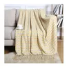 Blanket Knitted Blanket Thousand Bird Lattice Tassel Sofa Blanket