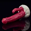 NXY Dildos Dubbelhuvud Silikon Sugkopp Specialformad penis för män och kvinnor Soft Anal Plug Fun Massage Masturbator Vuxna 0317