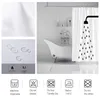 Multi Size Shower pattern shower curtain Bathroom accessories with Hooks waterproof fabric bath curtain for home bathroom decor 220517