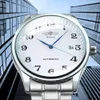 Winner Mechanical Watch Men Automatic Wrist Watches Top Brand Luxury Master Piece Date Calendar Classic Steel Strap