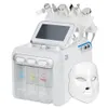 7中の携帯用水洗浄磁力顔面機H2 O2 Aqua Hydro Dermabrasionクリーンソリューションヒドラ蒸気ac acial顔面機