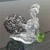 Стеклянная вода Bong милая Rig Mini Bongs Огрозистая труба кальян 10 мм женский сустав Snais Form