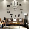 2020 Snel nieuwe klok Watch Wandklokken Horloge 3D DIY Acryl Mirror Stickers Home Decoratie Woonkamer Quartz Naald300W7802780