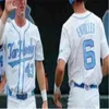 Chen37 UNC North Carolina Tar Heels Baseball 88 Kyle Seager 43 Matt Harvey 45 Austin Bergner 44 Love Cws White Blue Jerseys