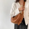 HBP Crossbody Tassen voor Vrouwen Grote Capaciteit Luxe Handtassen Effen Zachte Schoudertassen Vrouwelijke Casual Travel Hobos Bag Vintage Sac Nieuwe Portemonnees