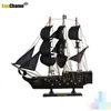 Украшение дома в Средиземноморском стиле Карибский пират Пират Черный Жемчужный корабль Модель подарка на день рождения орнамент A01 Декор гостиной 220727