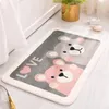 Carpets Cartoons Bathroom Mat Plush Soft Bath Mats Strong Water Absorption Home Carpet Shower Non-Slip Rug SetCarpets