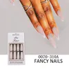 30 Stück Full Cover UV-Gel-Glitzer-künstliche Nagelspitzen für dekoriertes Design, zum Aufdrücken von Nägeln, Kunst, gefälschte Verlängerungsspitzen