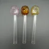 DHL Glass Oil Burner Pipe Thick Pyrex Clear Handle Water Tube Tobacco Dry Herb Burning Pipes Smoking Nail Tubes