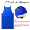 black color 63x70cm polyester ic design work apron kitchen apron with pocket couples apron Y220426