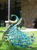 庭の装飾ガーデニングレトロノルディックデコレーション金属鳥屋外の彫像外観大型動物の装飾