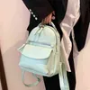 Backpack Style Bag Night Fashion Lady Premium Leather Knapzak impermeável Mulheres ombro para adolescente