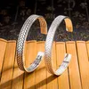 Bangle Todorova Vintage Zilveren Kleur Weave Armband Voor Vrouwen Mannen Open Manchet Partij Sieraden Geschenken Melv22
