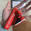 Basketball Shoes Keychains 3D Sports Shoe Key Chain Pendant Car Bag Pendants Gift 9 Colors