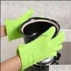 Arts And Crafts Arts Gifts Home Garden Kitchen Microwave Oven Baking Gloves Thermal Insation Anti Slip Sile Five-Finger Heat Resistant Sa