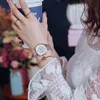 Gypsophila Diamond Design Women Watches Fashion Silver Round Dial Stainless Steel Band Quartz Wrist Watch Gifts relogiosfeminino 220530
