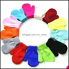 Baby Winter Warme Fäustlinge Kinder Gestrickte Handschuhe Jungen Mädchen Anti-Chaos Grabbing Fäustling Student Scratch Candy Farbe 1-4 Jahr Wq364 Drop Lieferung