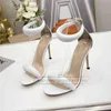 Sandals Brief Style One Strap Sandals for Girls Women Sexy Stiletto Heel Back Zip Cover Heels Real Leather Summer 220623