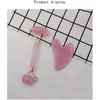 Massaggio epacket rullo in resina rosa rosa gua sha rulli per il viso per occhio più sottile strumento di cura della pelle cosmetica con scatola regalo 4929070